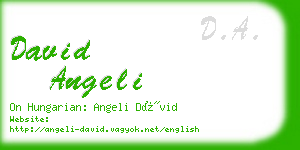 david angeli business card